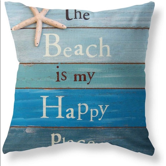 Beach throw pillow - Picture 1 of 4